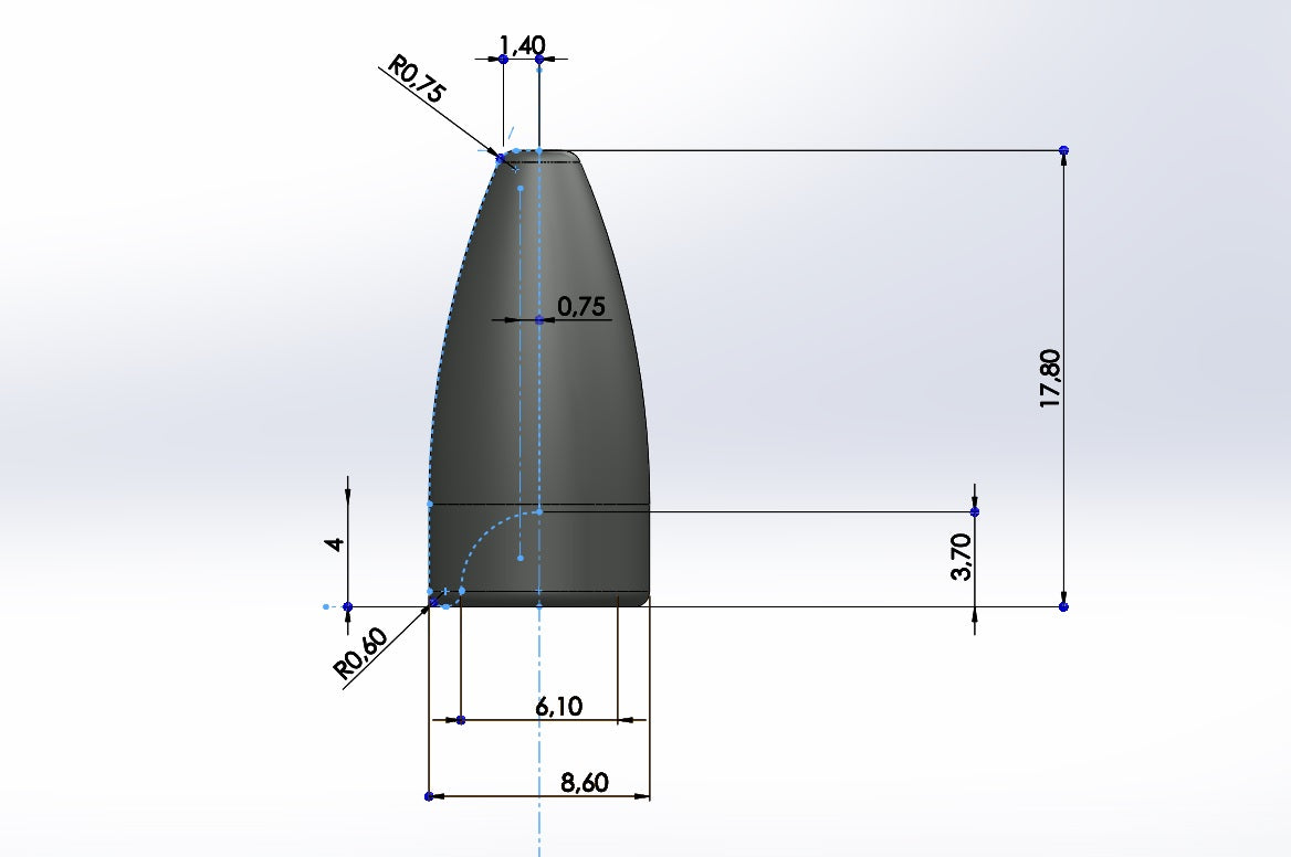 CNC machined worm bullet weight aluminum mold 1/4 oz, 3/8 oz and 1/2 oz