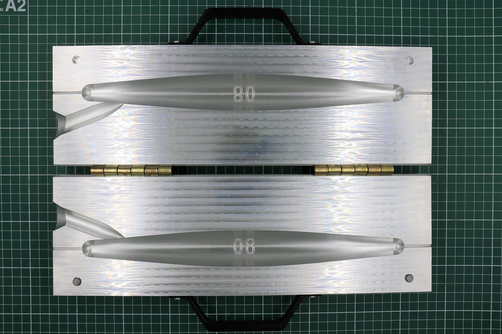 80oz one cavity CNC machined Trolling sinker aluminum fishing mold