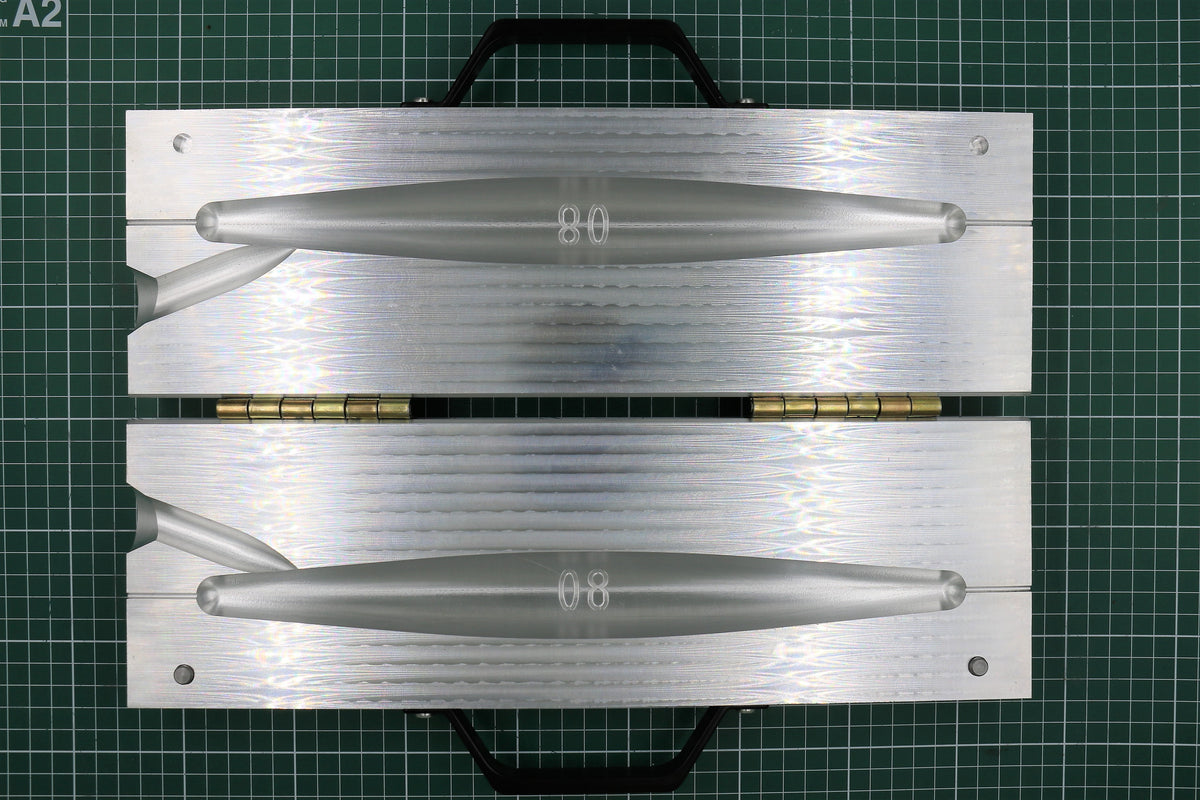 80oz one cavity CNC machined Trolling sinker aluminum fishing mold