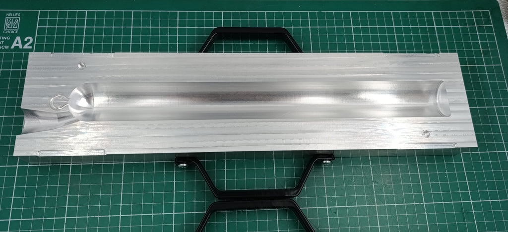 CNC machined 1.5" deep drop lead mold with interchangeable inserts : 1lb to 10lb