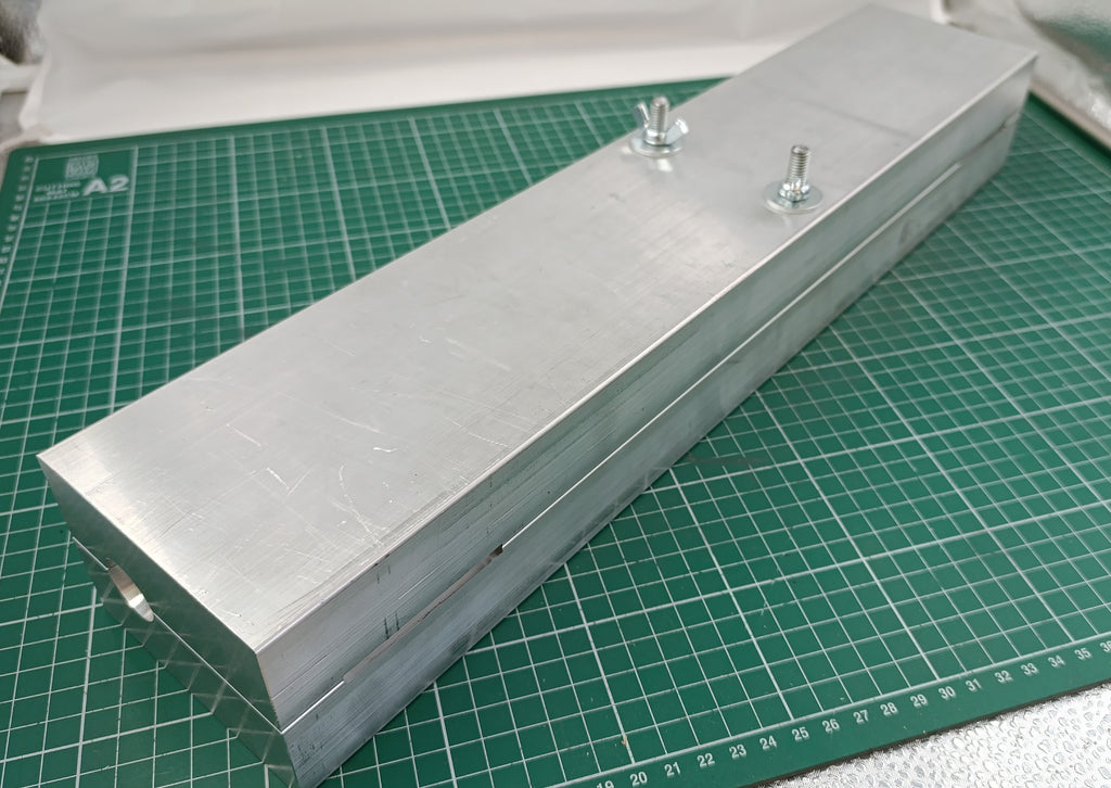 1.5" deep drop lead mold with interchangeable inserts : 1lb to 12lb CNC machined