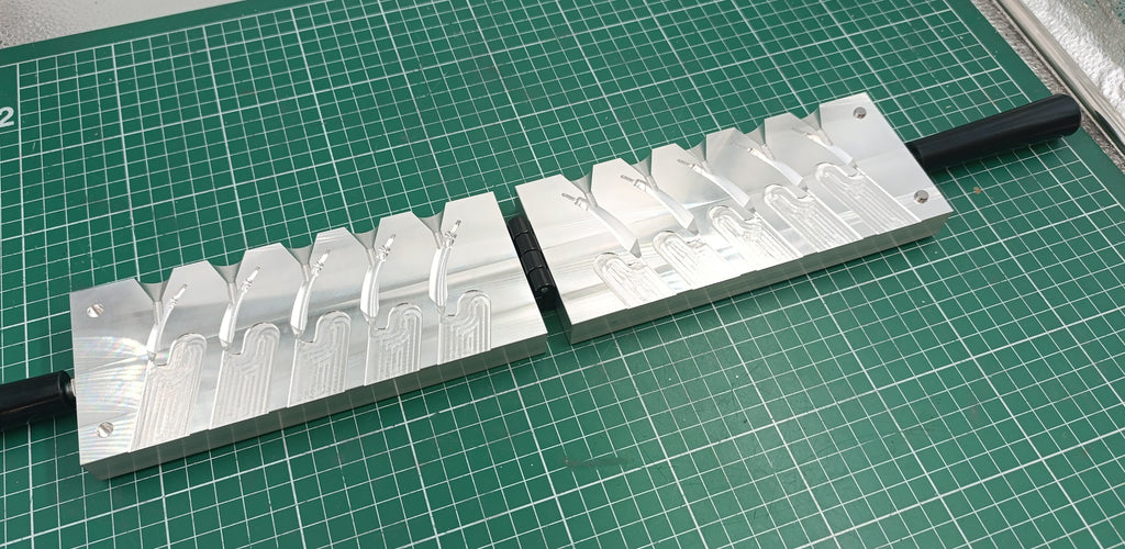 CNC machined goofy jig aluminum fishing mold, 1/4oz 3/8oz 1/2oz 3/4oz 1oz