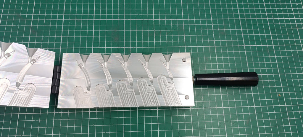 CNC machined goofy jig aluminum fishing mold, 1/4oz 3/8oz 1/2oz 3/4oz 1oz