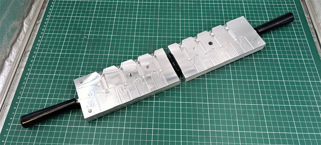 CNC machined 1 oz hexagonal jig head aluminum mold, CNC machining services