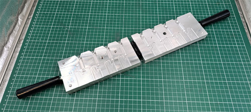 CNC machined 1 oz hexagonal jig head aluminum mold, CNC machining services