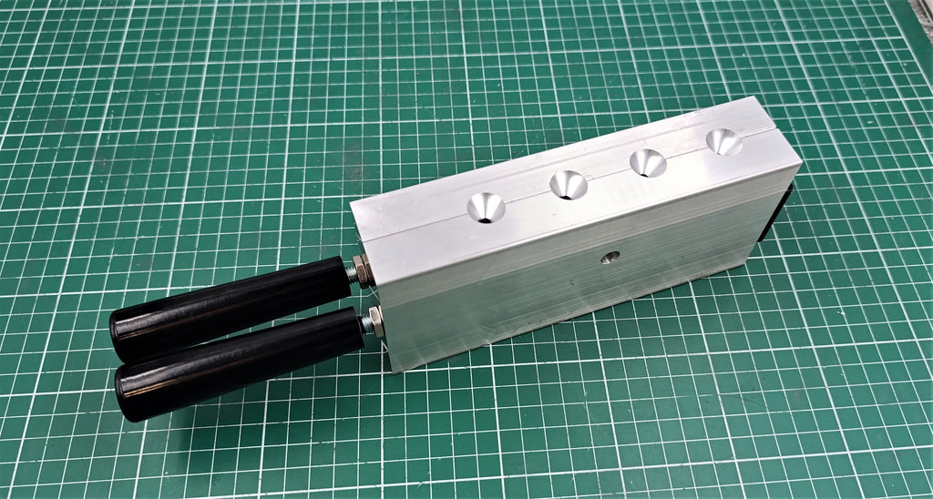 CNC machined 1 oz hexagonal jig head aluminum mold, CNC machining services