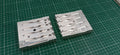 CNC Machined Aluminum 4 Cavity Mold for 3 inch Twitching Shad Lures
