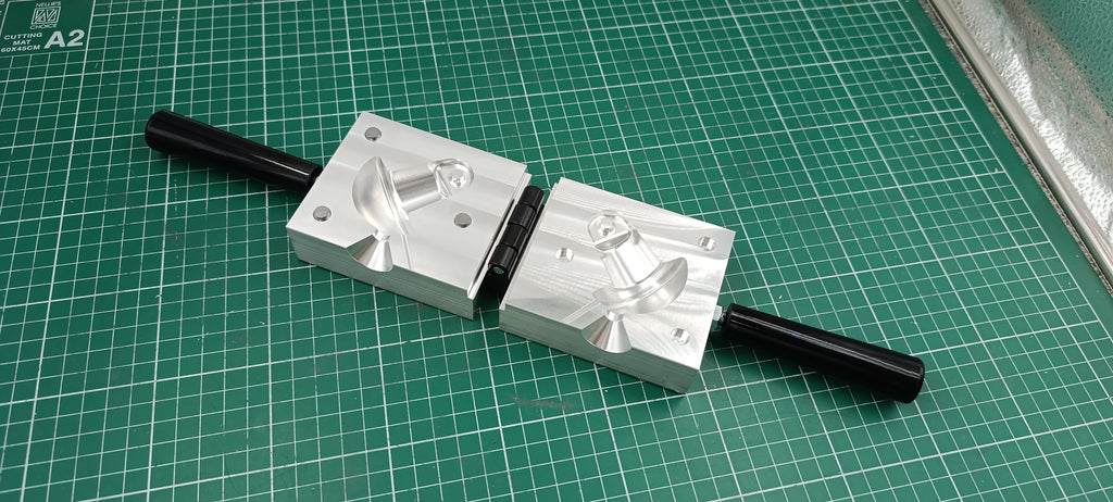 CNC machined aluminum molds for 12oz and 16oz decoy anchor mushroom lead weight