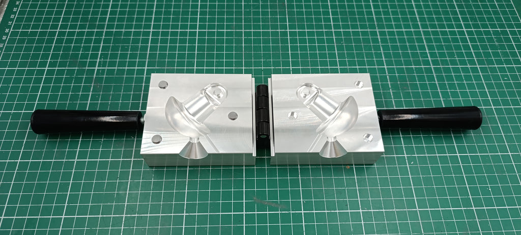 CNC machined aluminum molds for 12oz and 16oz decoy anchor mushroom lead weight