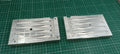 Four cavity CNC machined aluminum mold for 5" twitching shad lure production