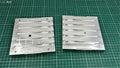 Five cavity CNC machined aluminum mold for 4.5" twitching shad lure production
