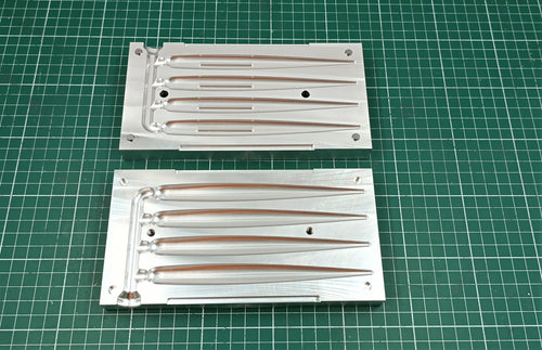 6" Swurm lure CNC machined aluminum mold