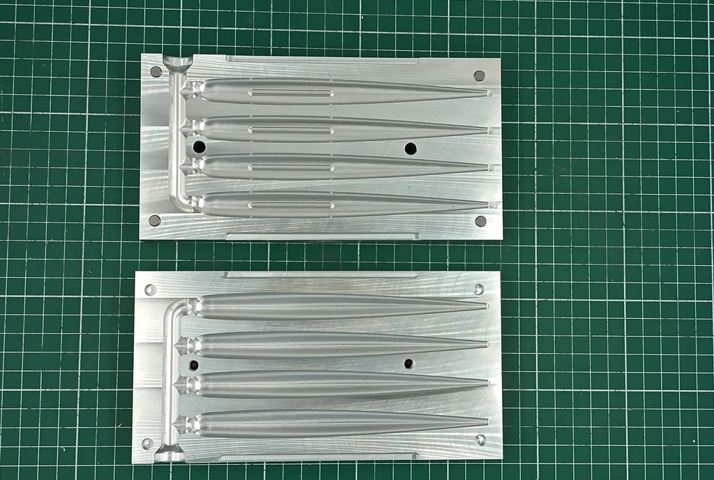 6" Swurm lure CNC machined aluminum mold