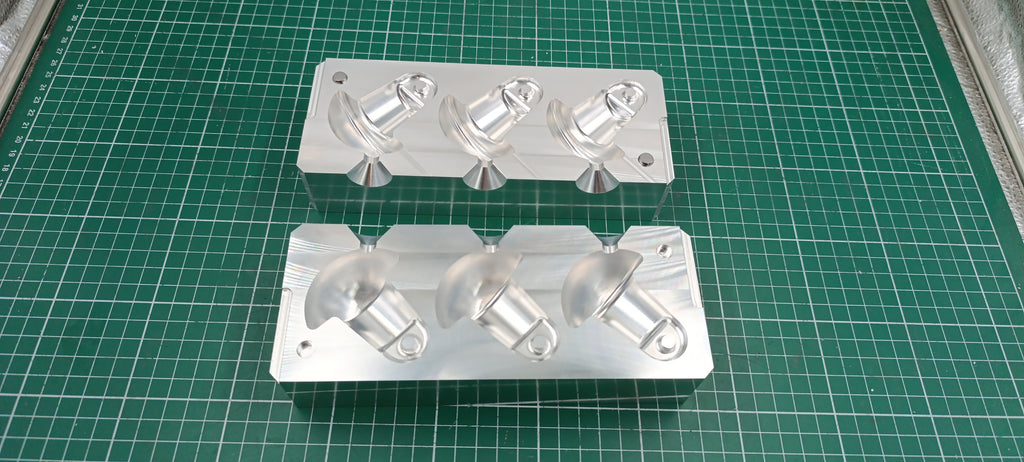 CNC machined 3 cavity 20oz mushroom anchor aluminum mold