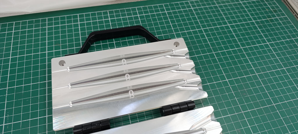 CNC machined aluminum three cavity 8oz Trolling sinker fishing mold