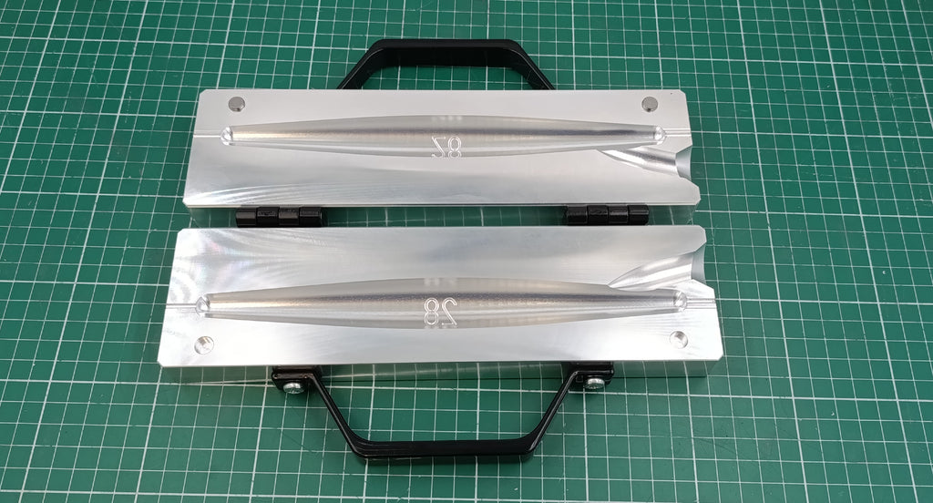 CNC Machined Aluminum 28oz Trolling Sinker Mold – One Cavity Lead Casting Mold