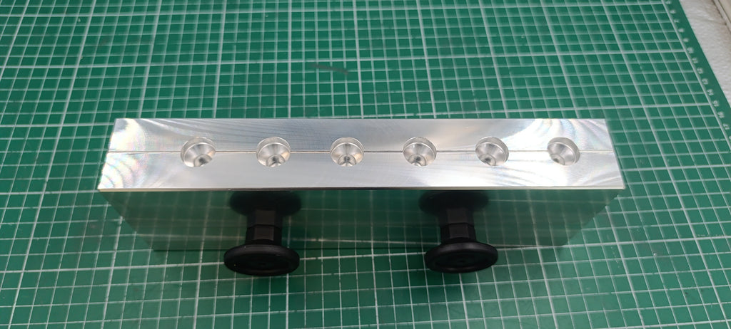 2" Fire Tail Grub Twister Lure CNC machined aluminum fishing mold