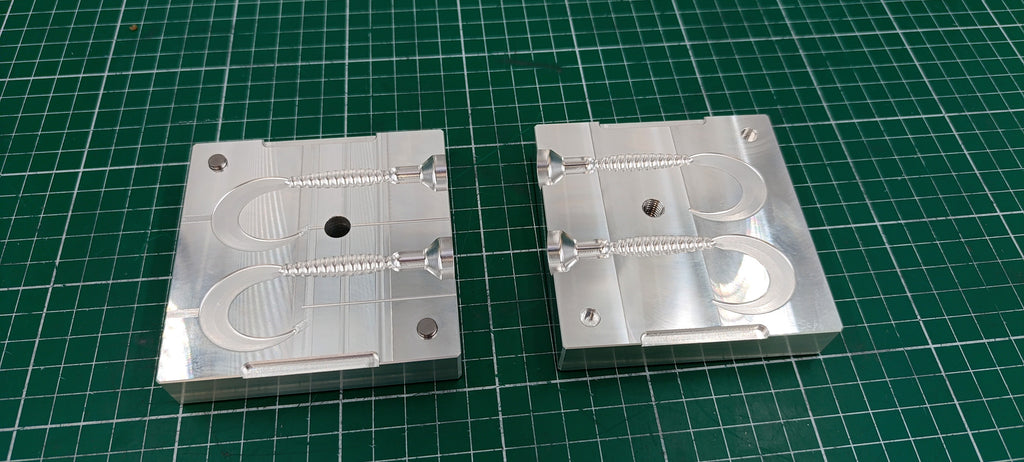 Grub twister lure CNC machined aluminum fishing mold, CNC machining services