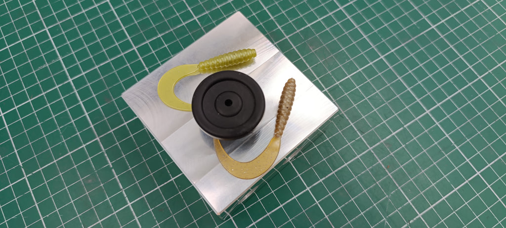 Grub twister lure CNC machined aluminum fishing mold, CNC machining services