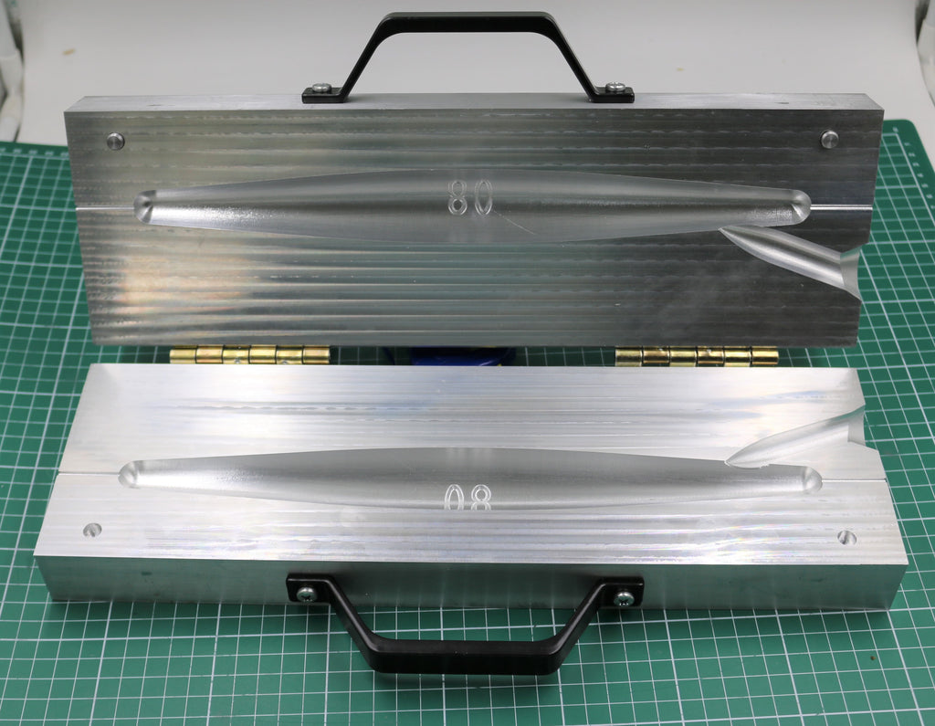 80oz one cavity CNC machined Trolling sinker aluminum fishing mold