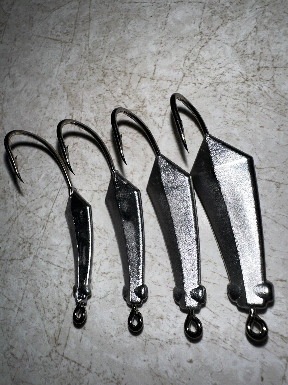 CNC machined goofy jig aluminum fishing mold, 1/4oz 3/8oz 1/2oz 3/4oz 1oz