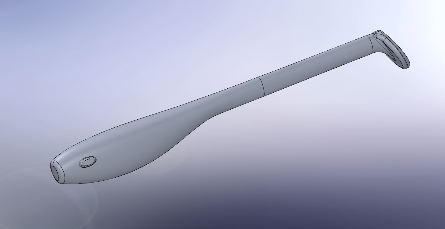 Five cavity CNC machined aluminum mold for 4.5" twitching shad lure production