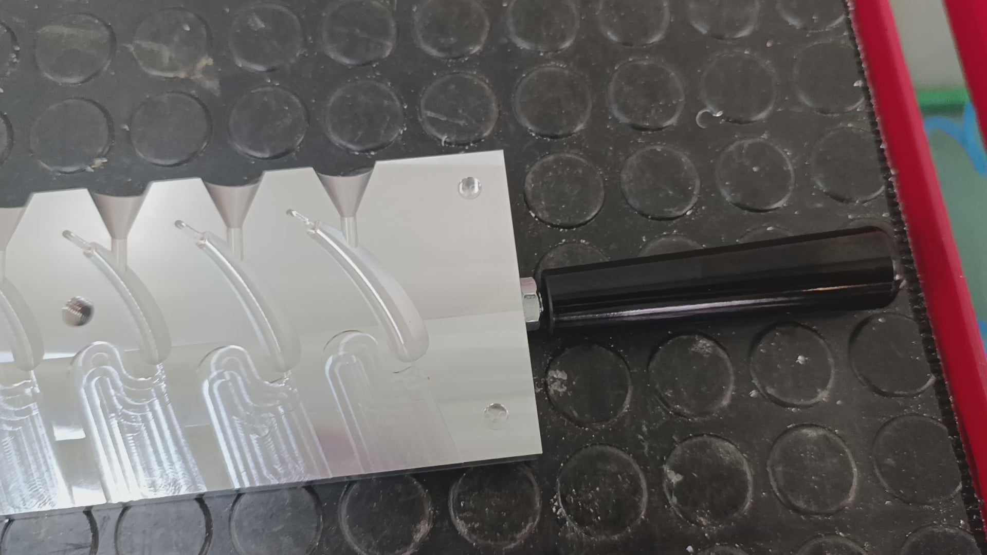 CNC machined pompano jig aluminum fishing mold, CNC machining services