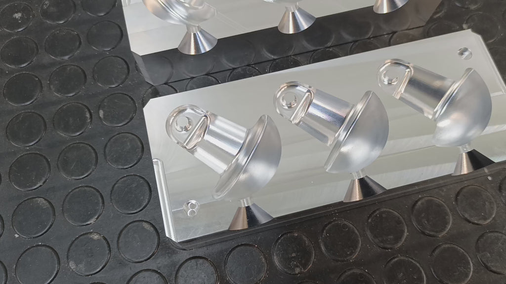 CNC machined 3 cavity 20oz mushroom anchor aluminum mold