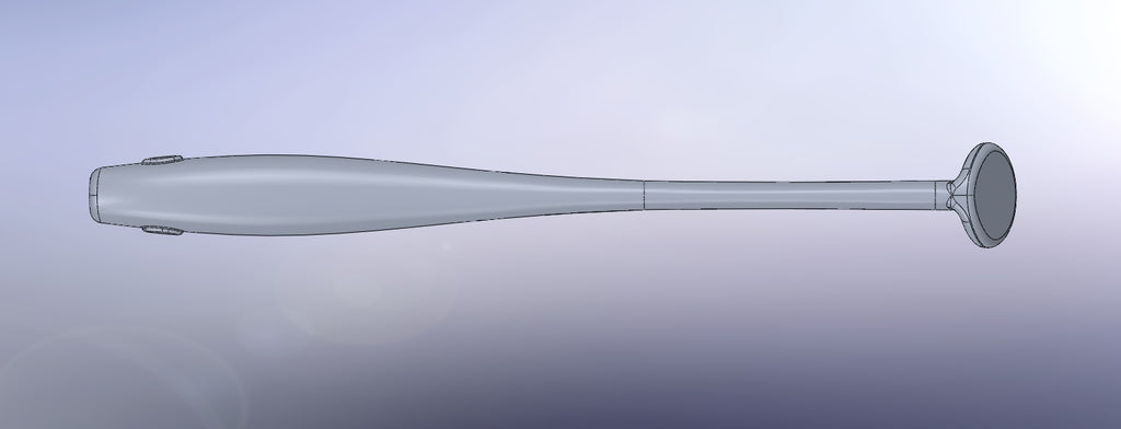 Five cavity CNC machined aluminum mold for 4.5" twitching shad lure production